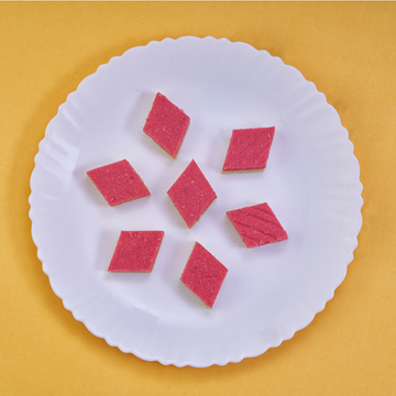 Strawberry Burfi creamy and fruity sweet treat