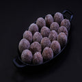 Traditional indian treat of sweet dry jamun 