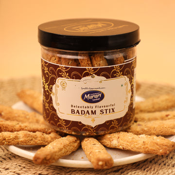 Badam Stix crispy almond snack from Murari Sweets