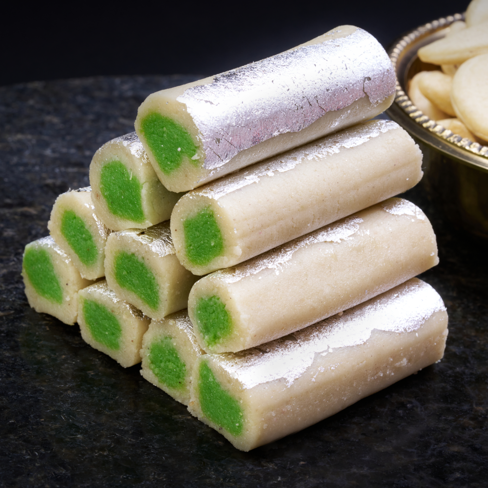 Kaju Pista Roll smooth and flavorful dessert