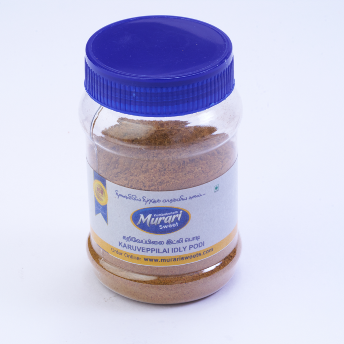 Murari Sweets Karuveppillai Idli Podi aromatic and flavorful