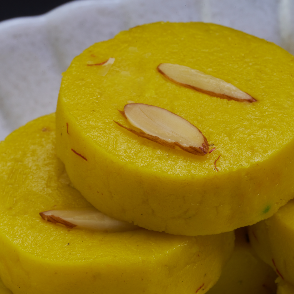 Kesar Peda rich and creamy saffron sweet