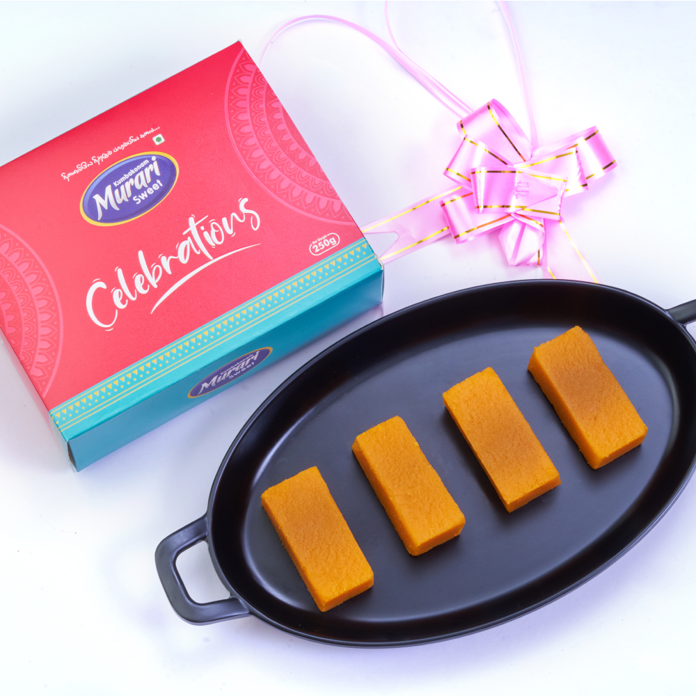 Mango Mysorepak rich and fruity sweet treat