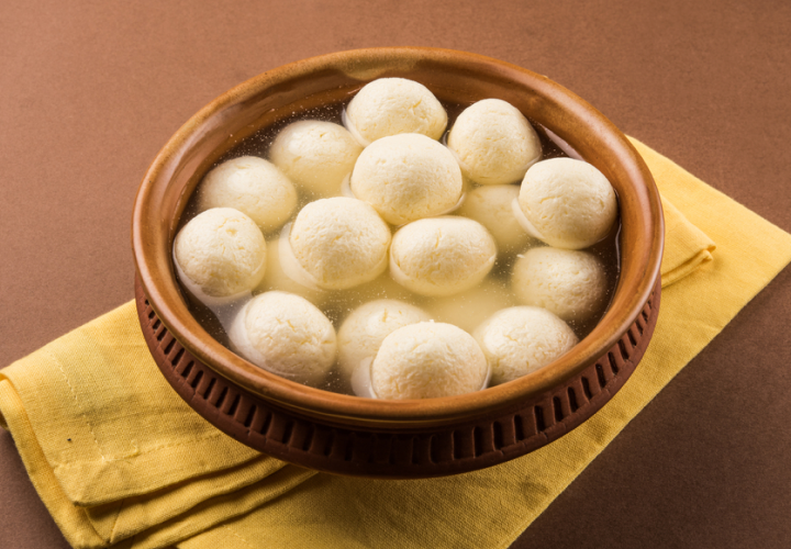 Mini Rasgulla soft and sweet dessert