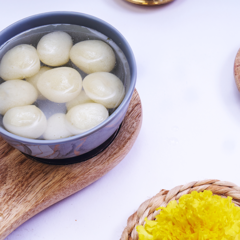 Mini Rasgulla soft and sweet dessert