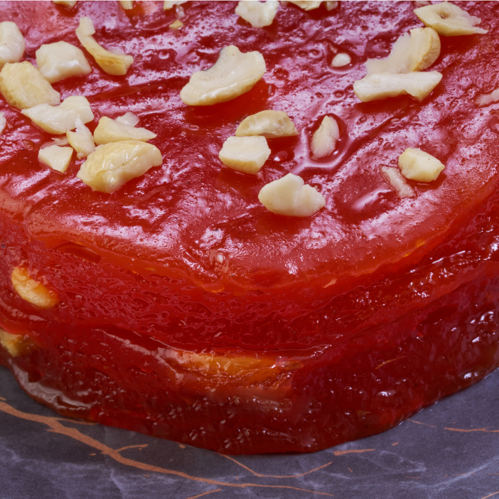 Wheat Halwa soft and aromatic dessert