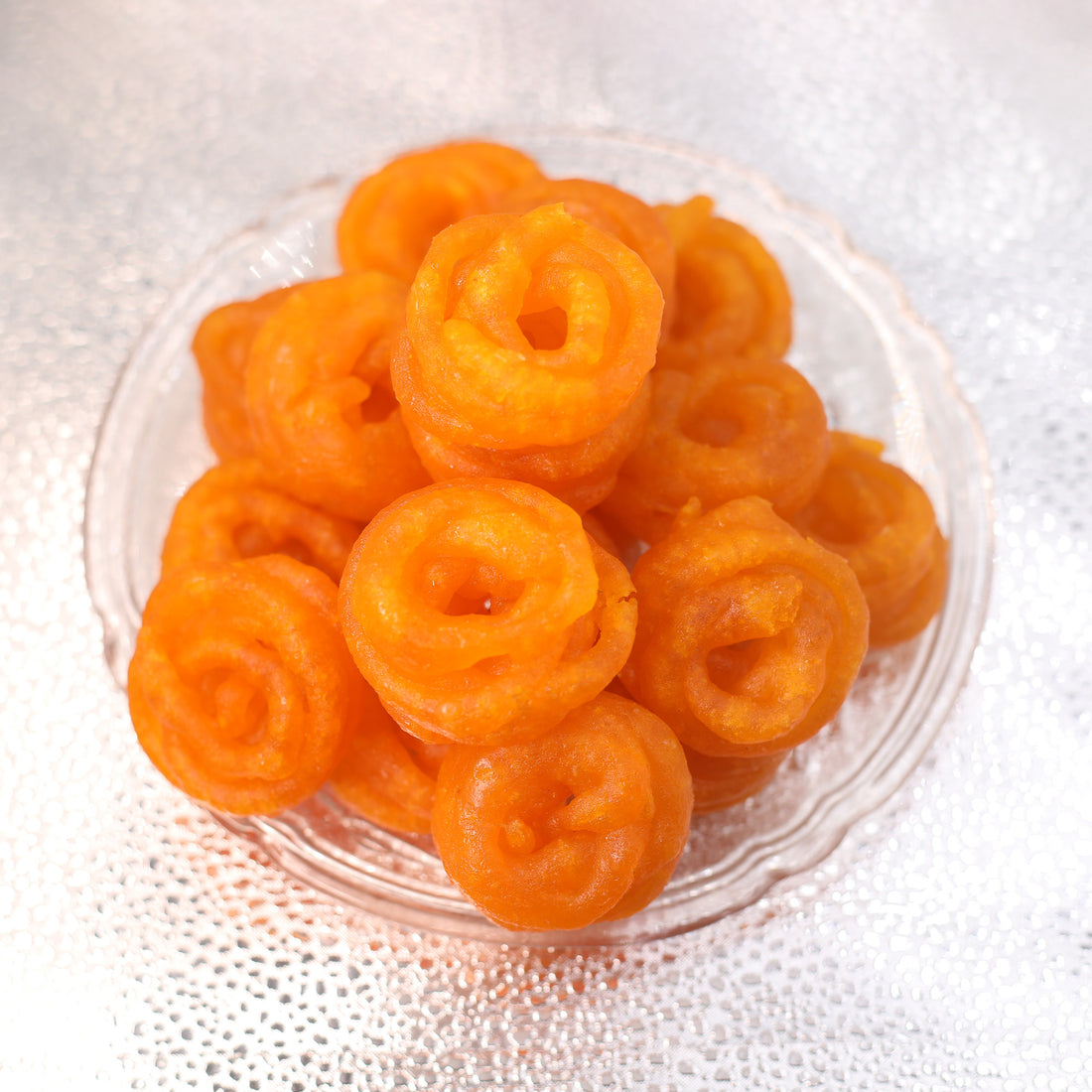 Mini Jangiri delicious deep fried sweet dessert